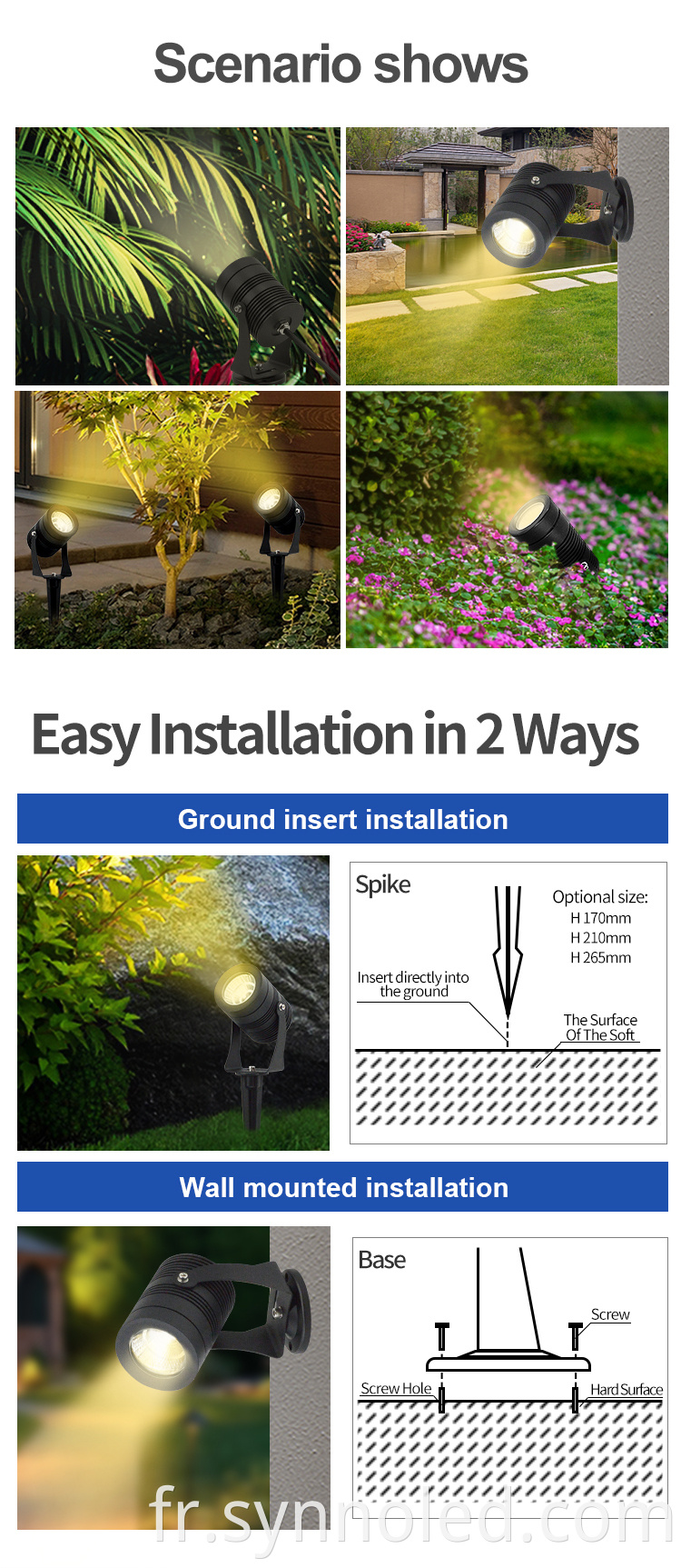 Led Garden Spike Lights